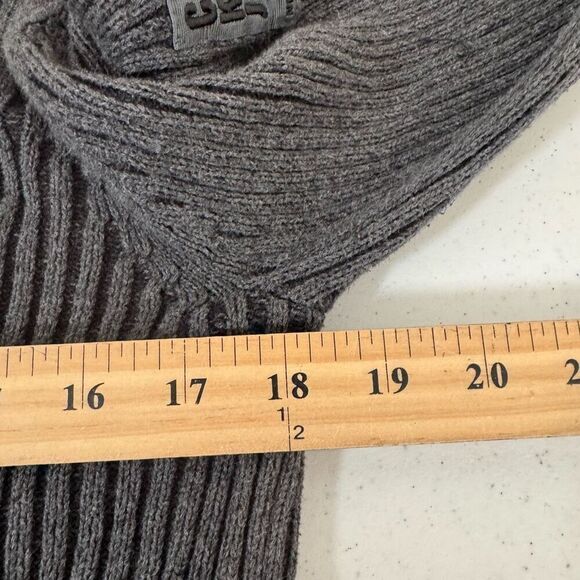 Calvin Klein Men’s Grey Zip Up Knit Sweater Size Small High Neck Cotton Blend - Picture 6 of 9